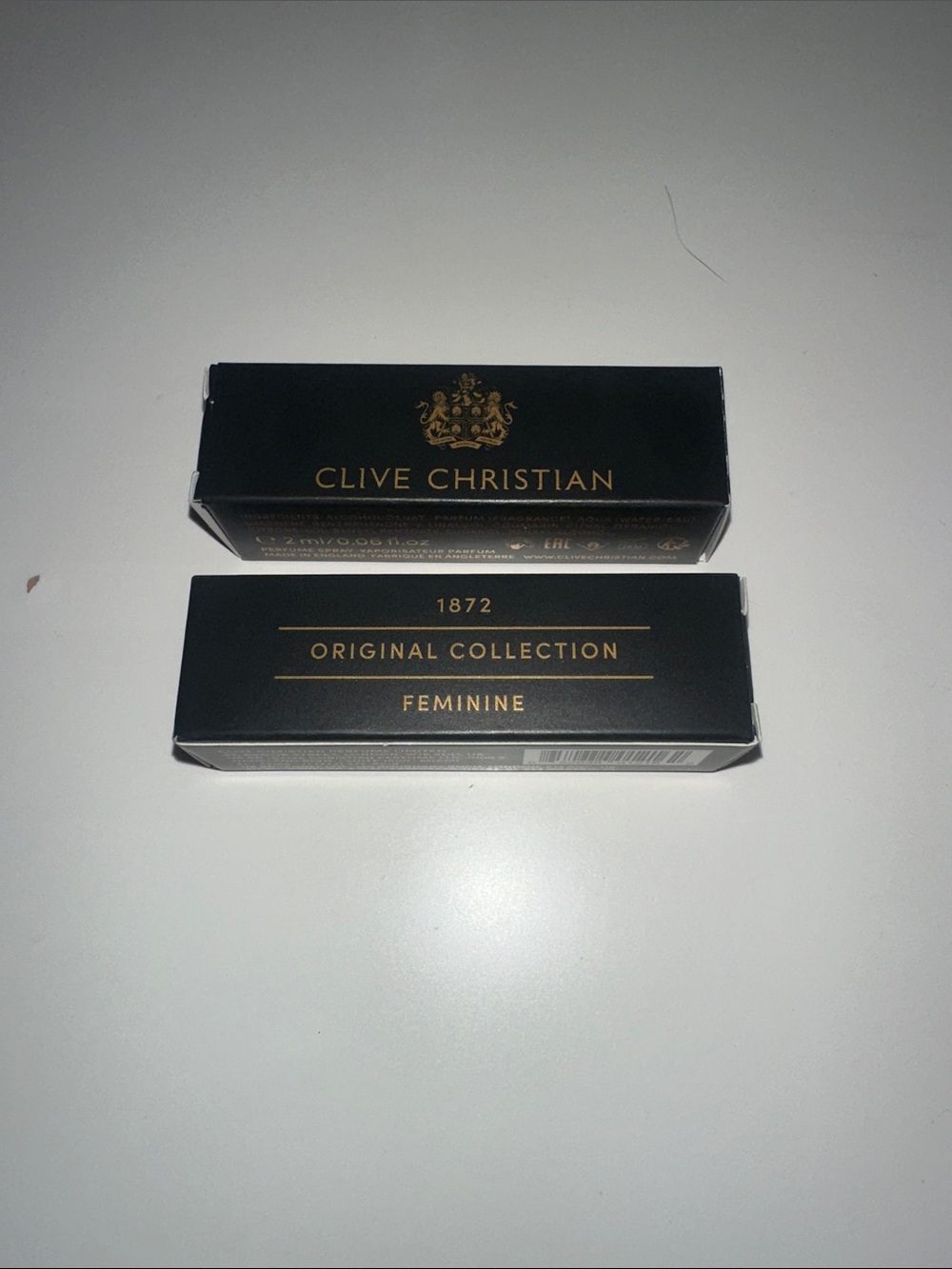 Clive Christian 1872 Original Collection Feminine 2x sample vials